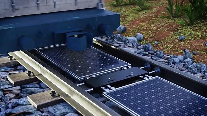 Батареи и аккумуляторы рядом с солнечными панелями — компоненты системы хранения энергии для автономной работы в ночное время или при отключении сети.